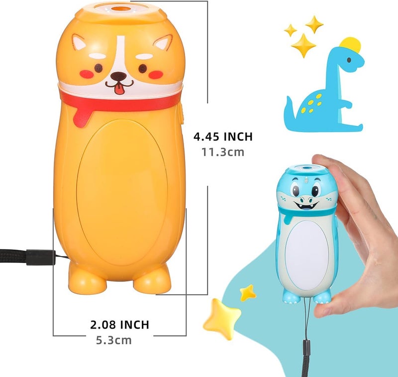 Hilngav 4 Pack Small Mini LED Flashlights for Kids Toddlers- Cute Small Animal Flashlight - 2 in 1 Camping Lantern Flashlight - Christmas Gifts Stocking Stuffers for Girls Boys Party Favors - Image 5